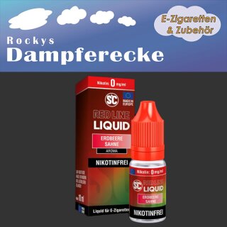 SC Red Line - Erdbeer-Sahne 10 ml Liquid 0 mg/ml (nikotinfrei)